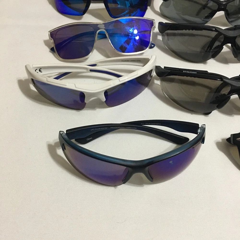Lot of 23 Mixed Sunglasses Sport Wrap Fashion Unisex One Size Multicolor Bundle